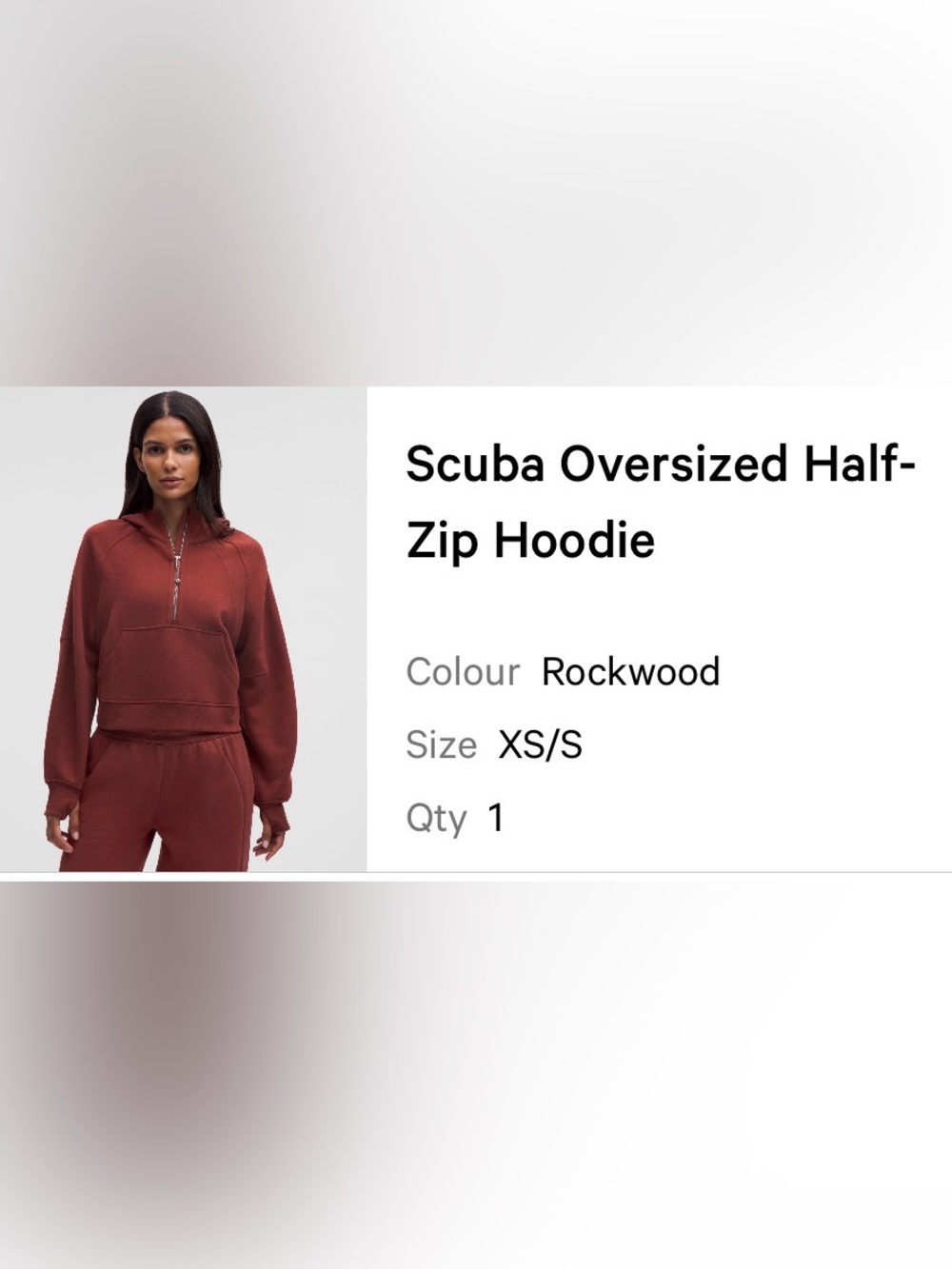 lululemon Half-Zip Hoodie - Rockwood